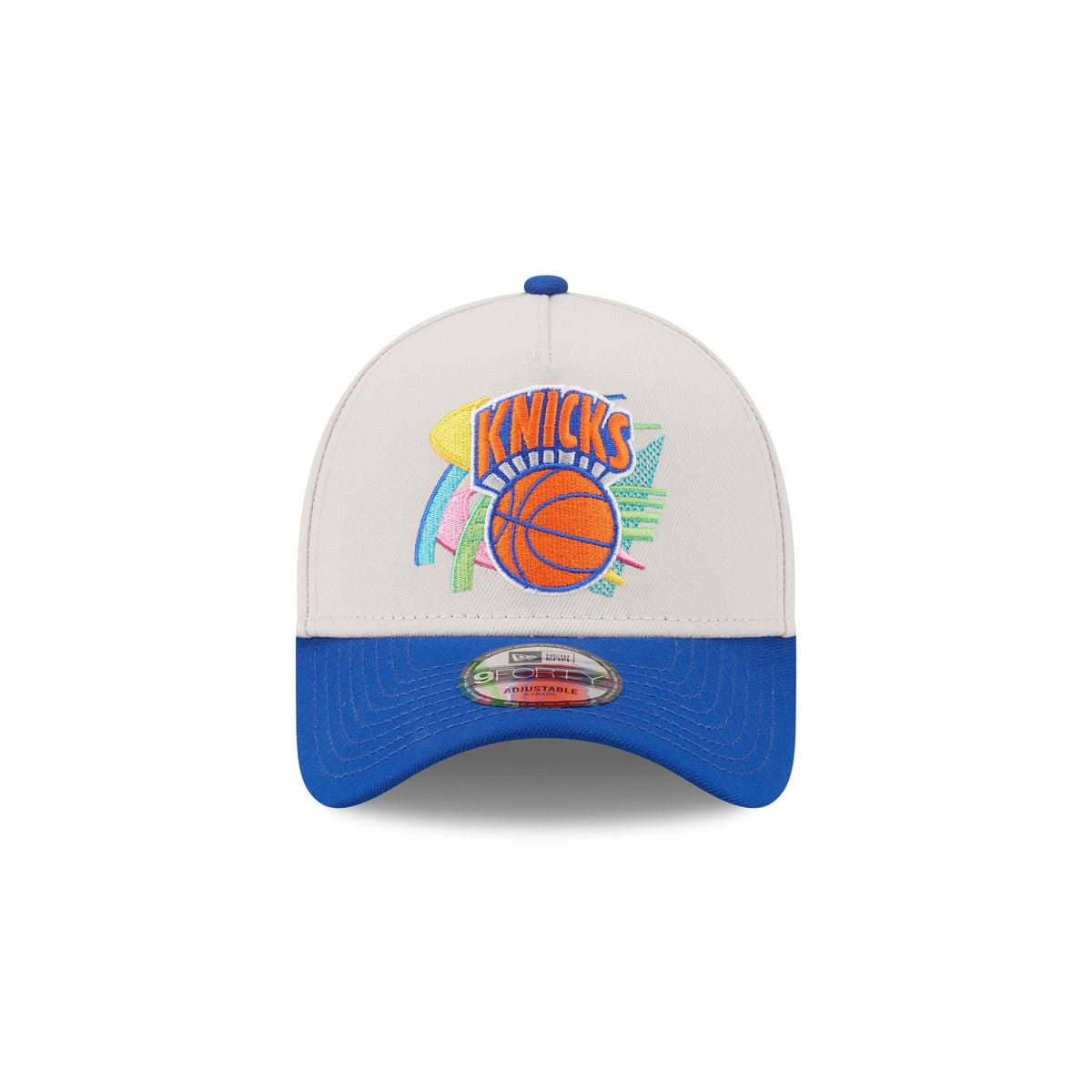 New York Knicks Hardwood Classics Retro Stone 9FORTY A-Frame Snapback Hat