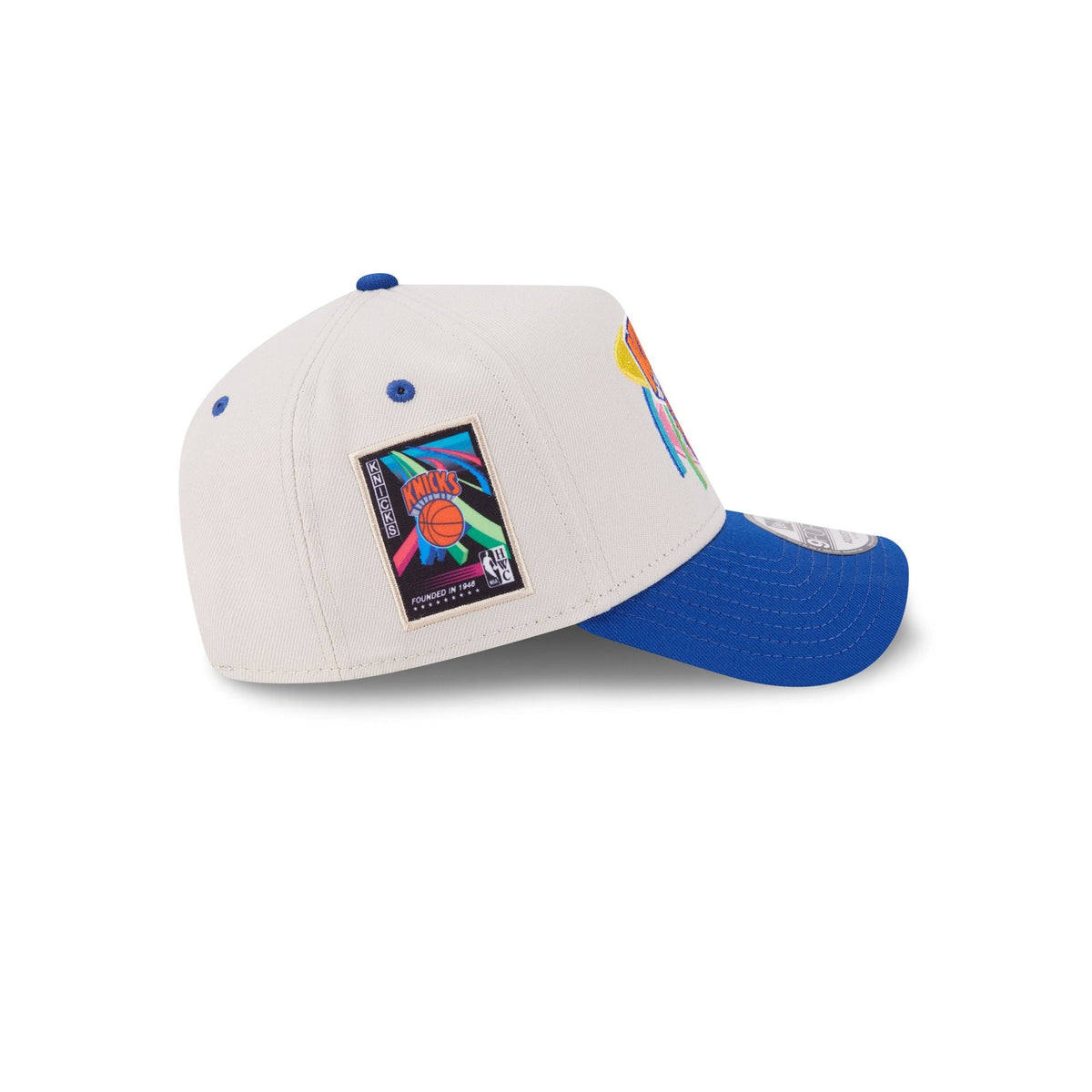 New York Knicks Hardwood Classics Retro Stone 9FORTY A-Frame Snapback Hat