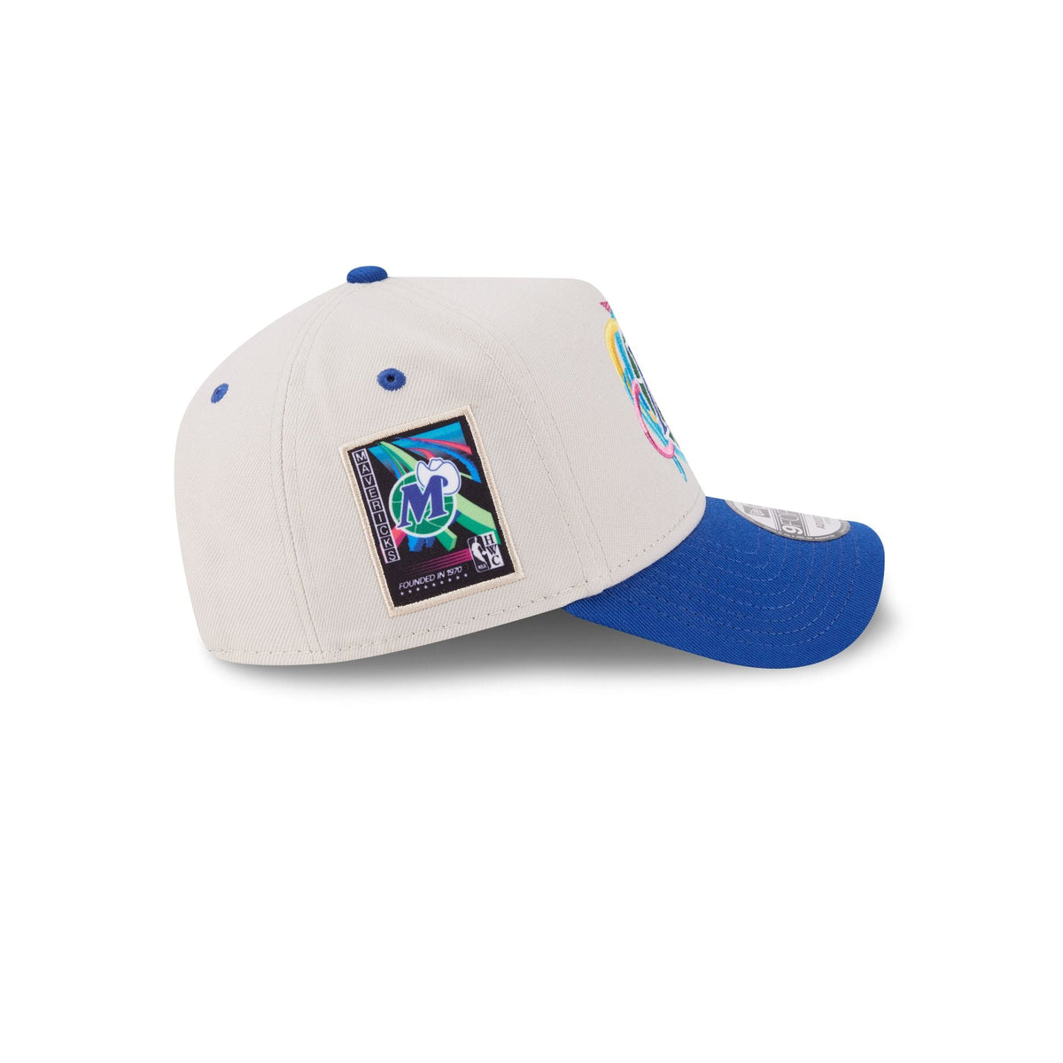 Dallas Mavericks Hardwood Classics Retro Stone 9FORTY A-Frame Snapback Hat
