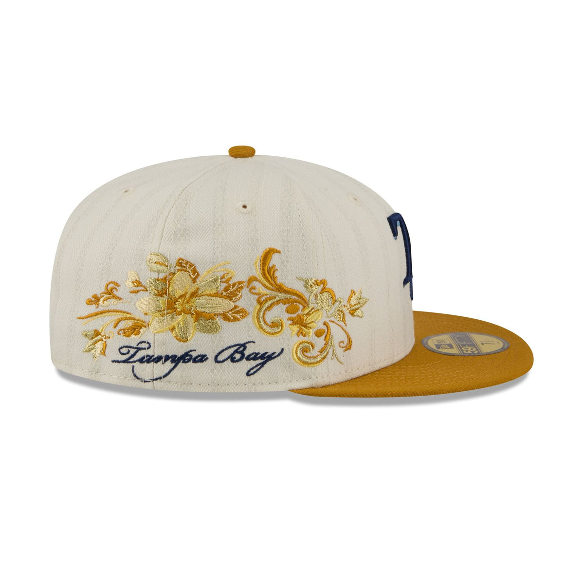 Tampa Bay Rays Chrome Herringbone 59FIFTY Fitted Hat