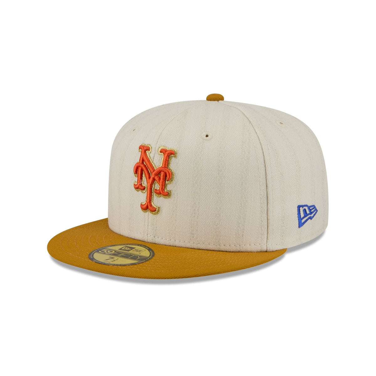 New York Mets Chrome Herringbone 59FIFTY Fitted Hat