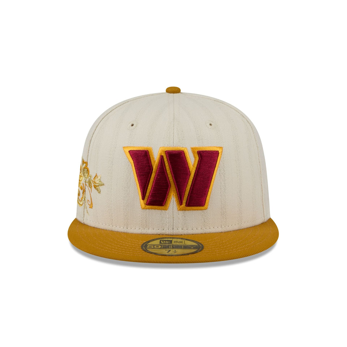 Washington Commanders Chrome Herringbone 59FIFTY Fitted Hat