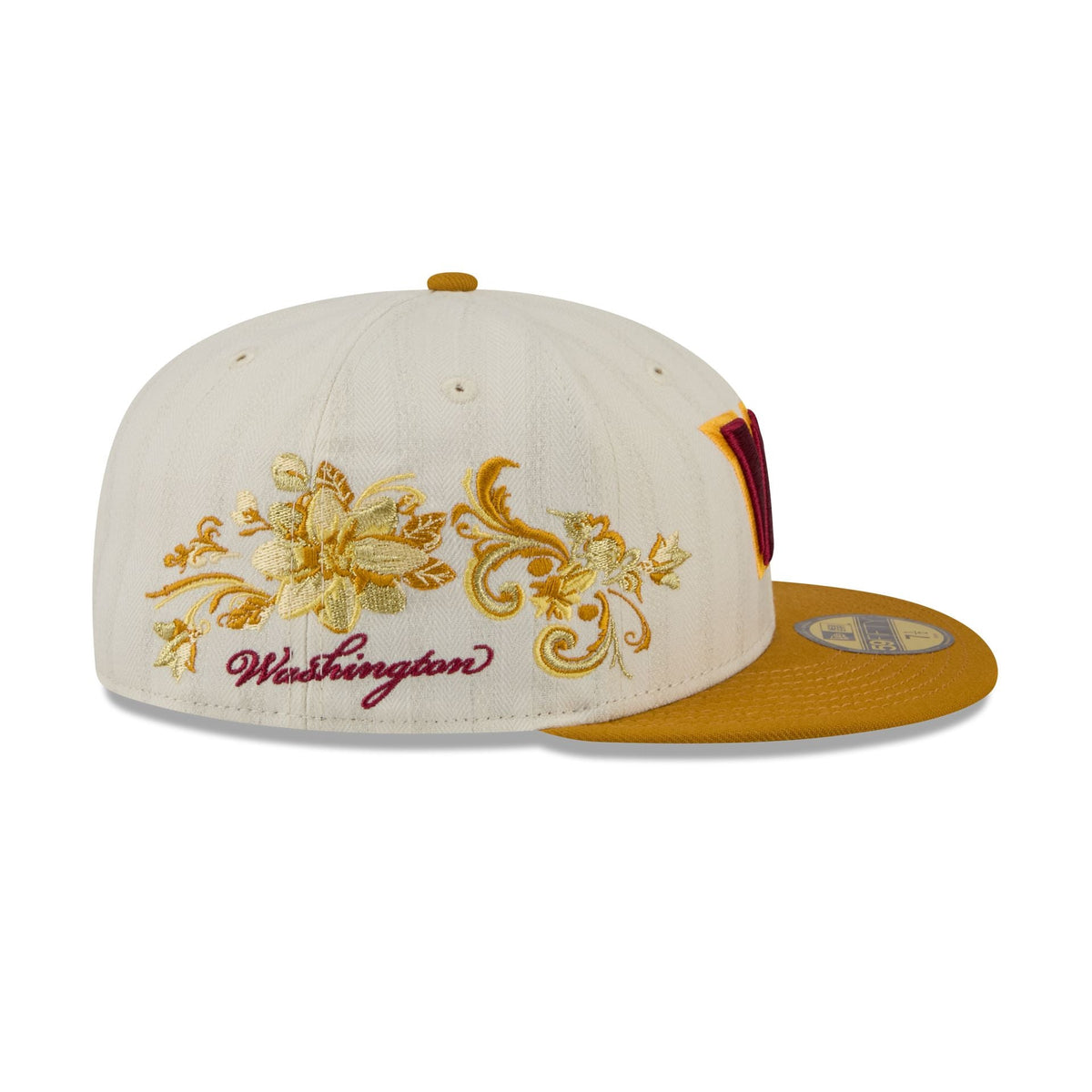 Washington Commanders Chrome Herringbone 59FIFTY Fitted Hat
