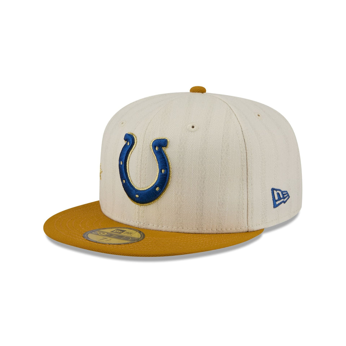 Indianapolis Colts Chrome Herringbone 59FIFTY Fitted Hat