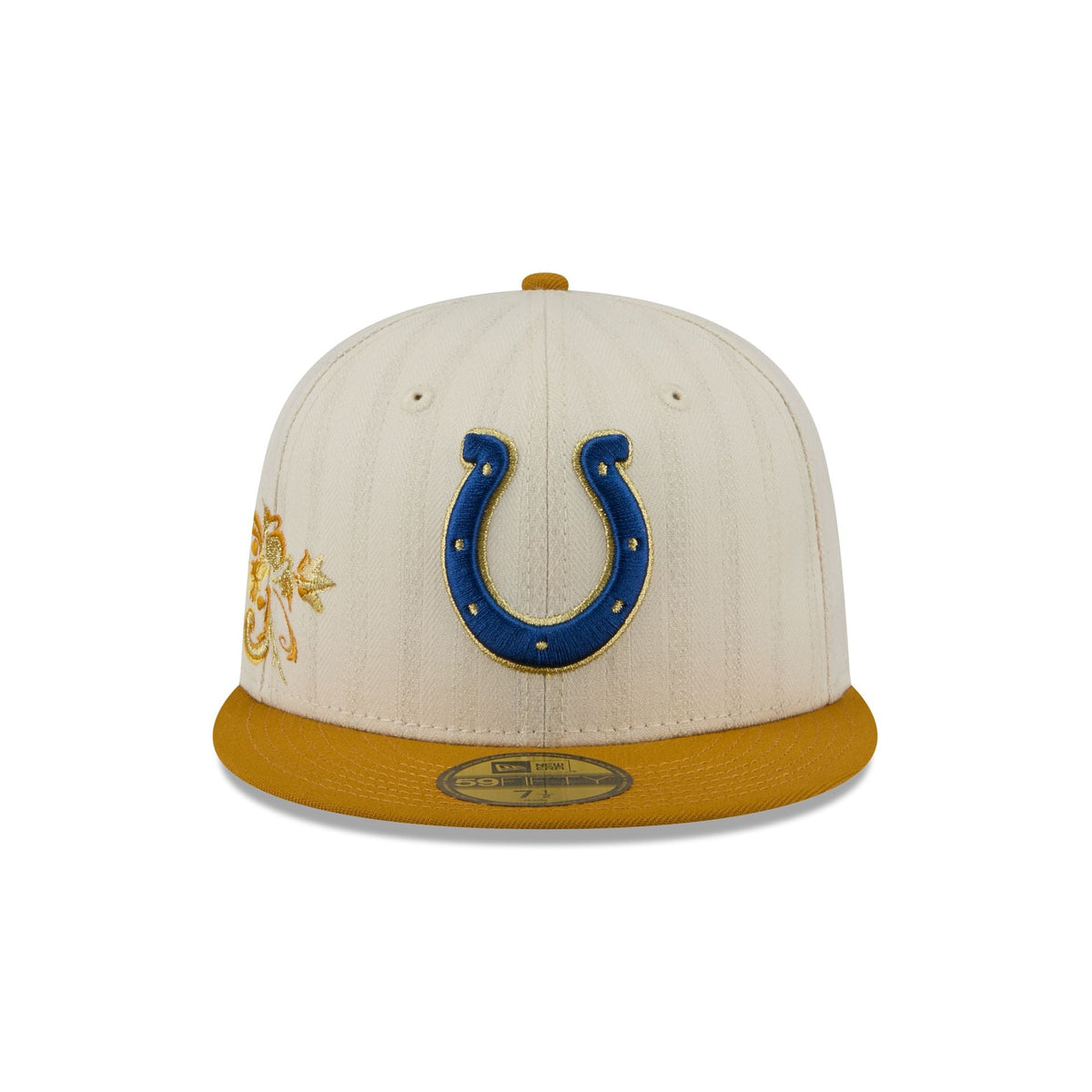 Indianapolis Colts Chrome Herringbone 59FIFTY Fitted Hat