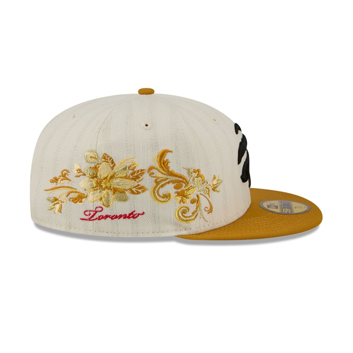 Toronto Raptors Chrome Herringbone 59FIFTY Fitted Hat