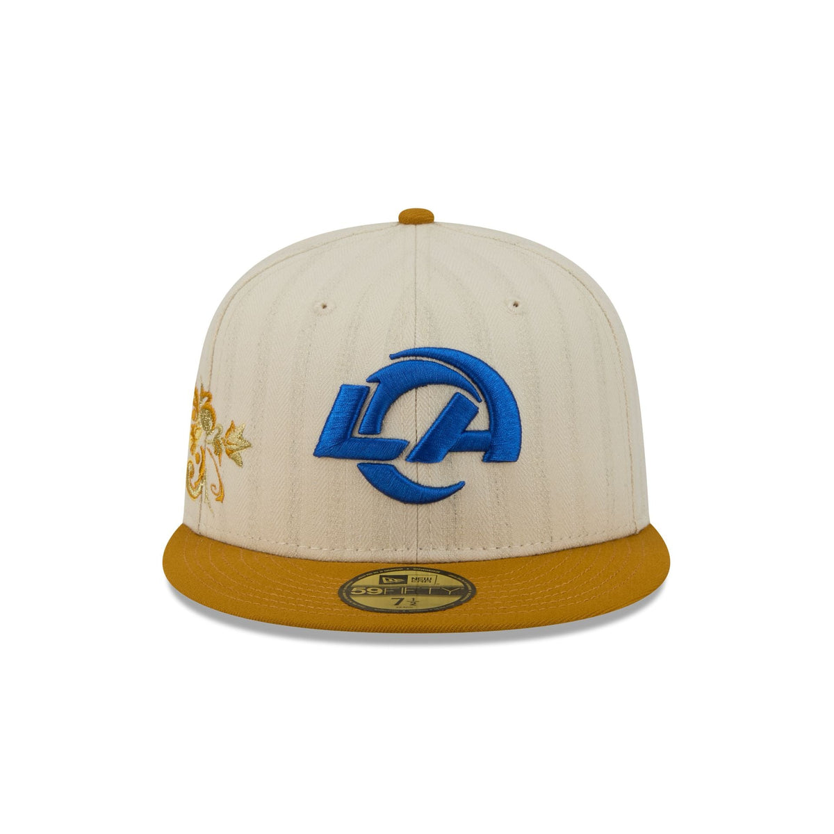 Los Angeles Rams Chrome Herringbone 59FIFTY Fitted Hat