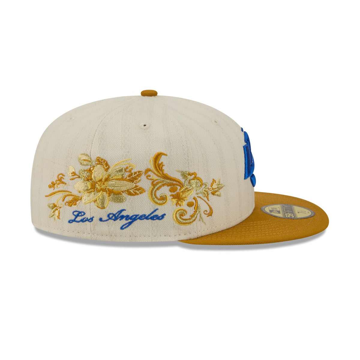 Los Angeles Rams Chrome Herringbone 59FIFTY Fitted Hat