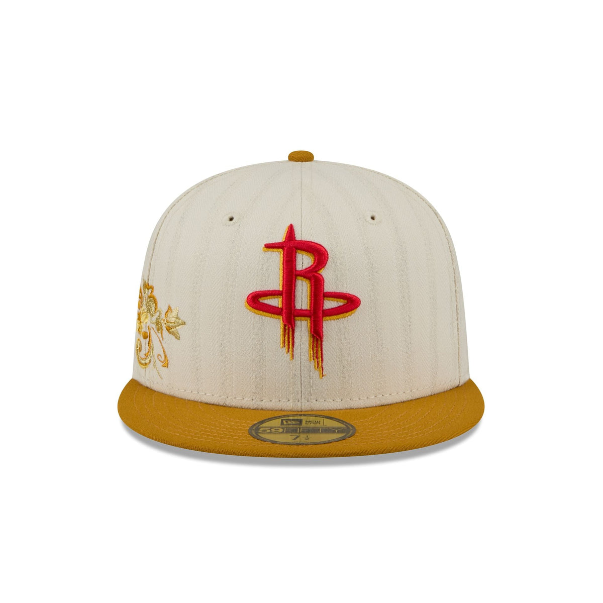Houston Rockets Chrome Herringbone 59FIFTY Fitted Hat
