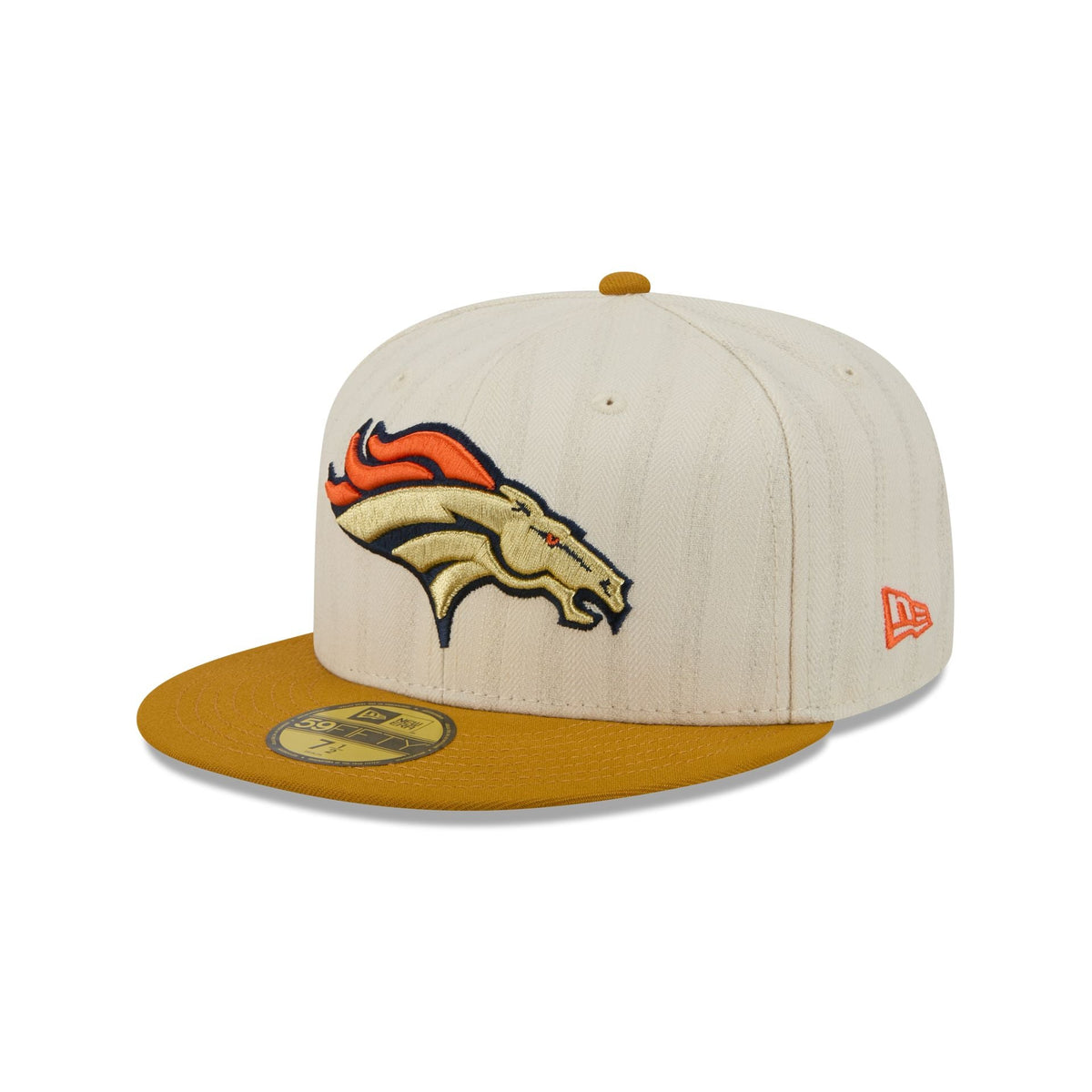 Denver Broncos Chrome Herringbone 59FIFTY Fitted Hat