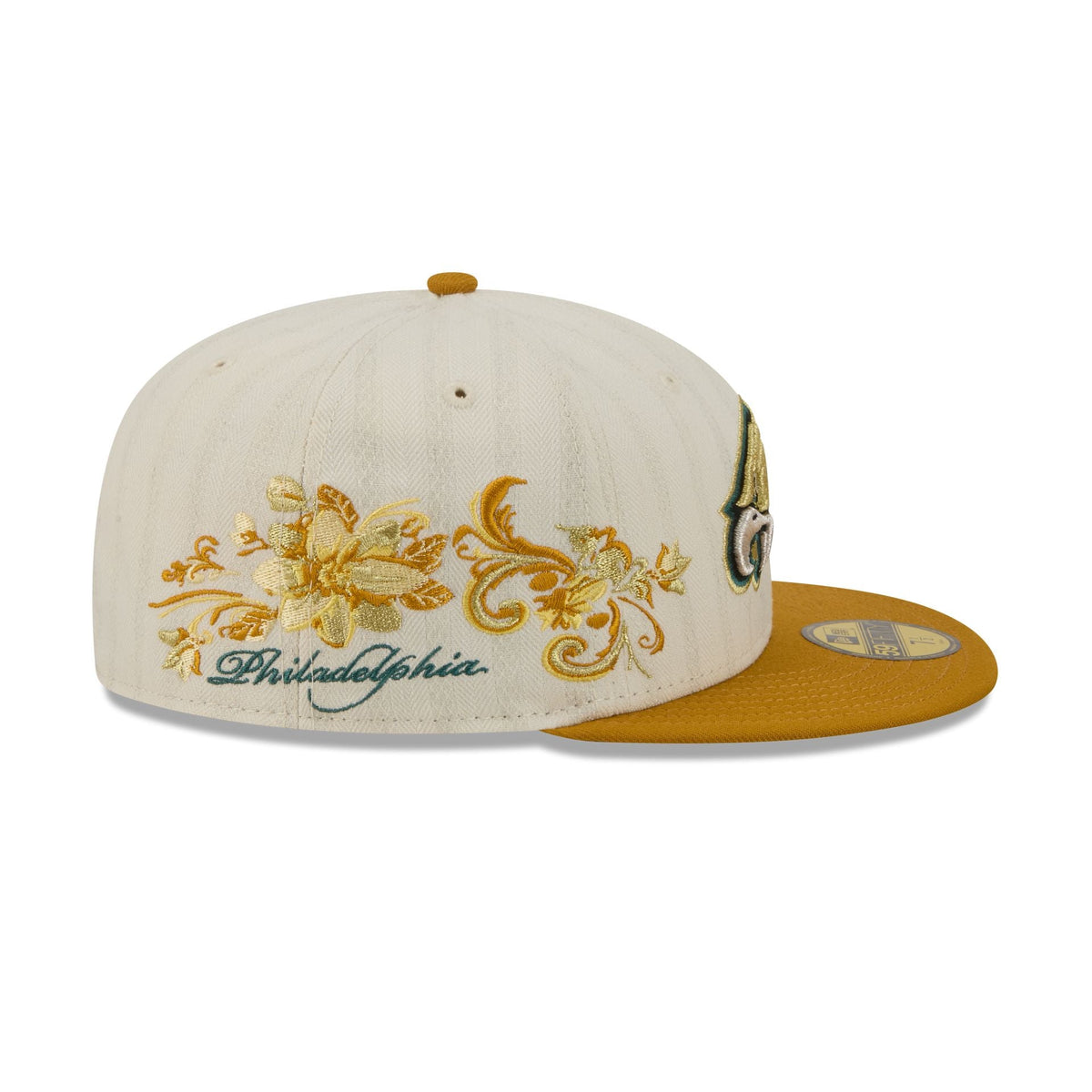 Philadelphia Eagles Chrome Herringbone 59FIFTY Fitted Hat