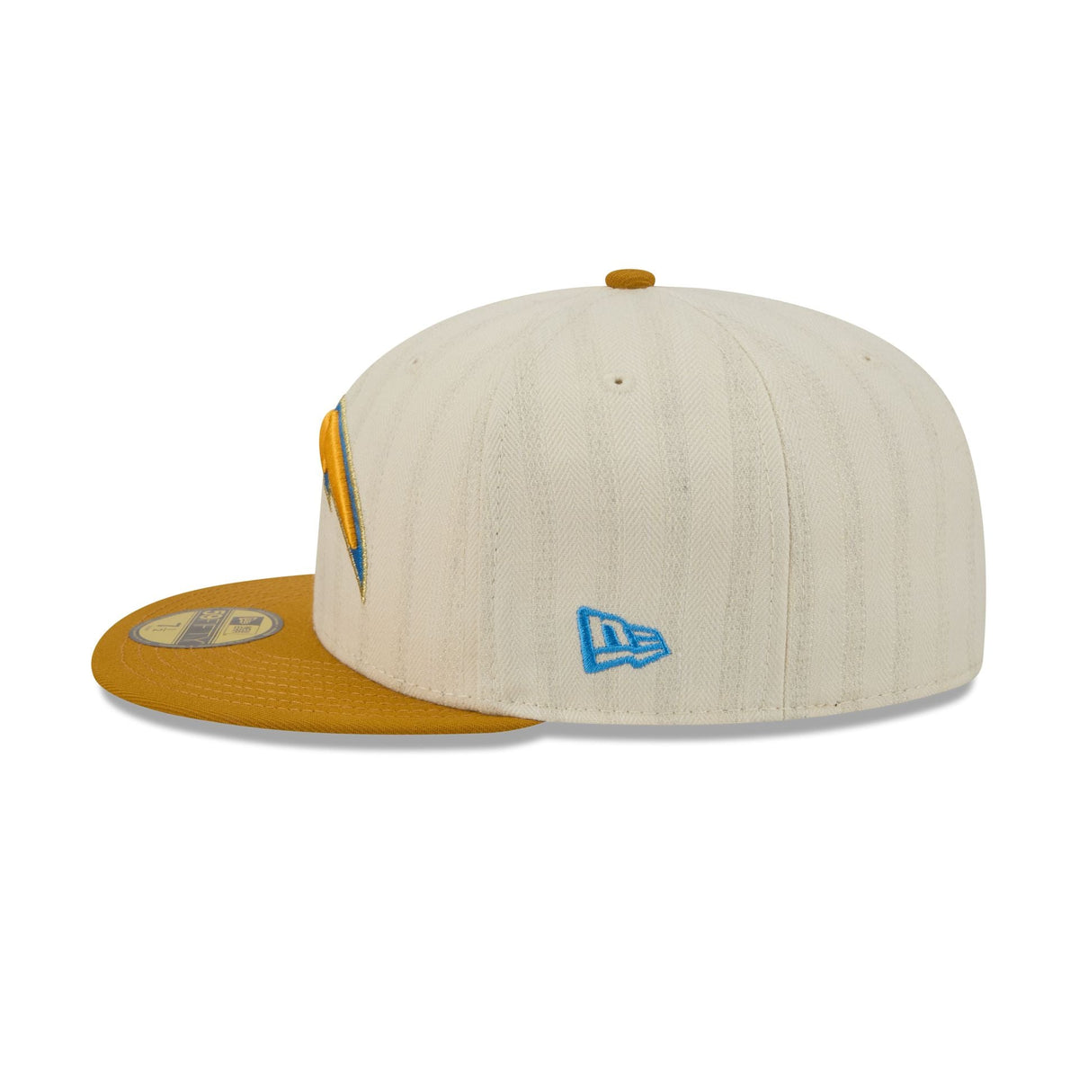 Los Angeles Chargers Chrome Herringbone 59FIFTY Fitted Hat