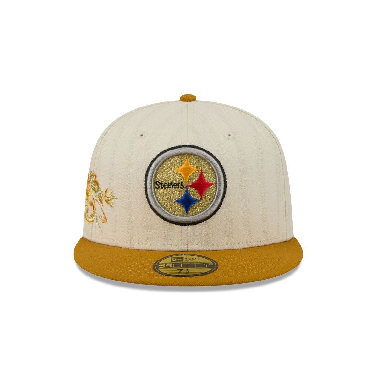 Pittsburgh Steelers Chrome Herringbone 59FIFTY Fitted Hat