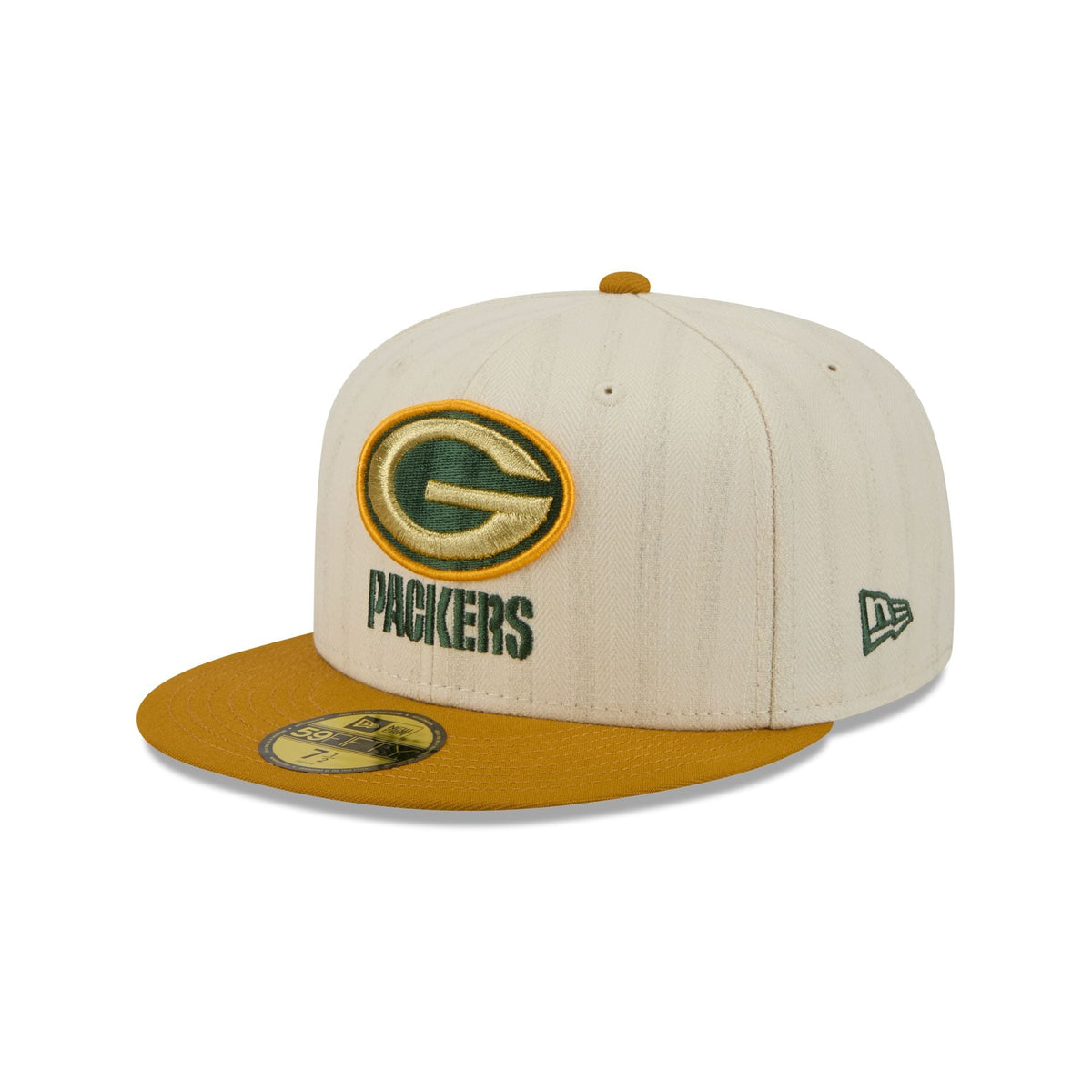 Green Bay Packers Chrome Herringbone 59FIFTY Fitted Hat