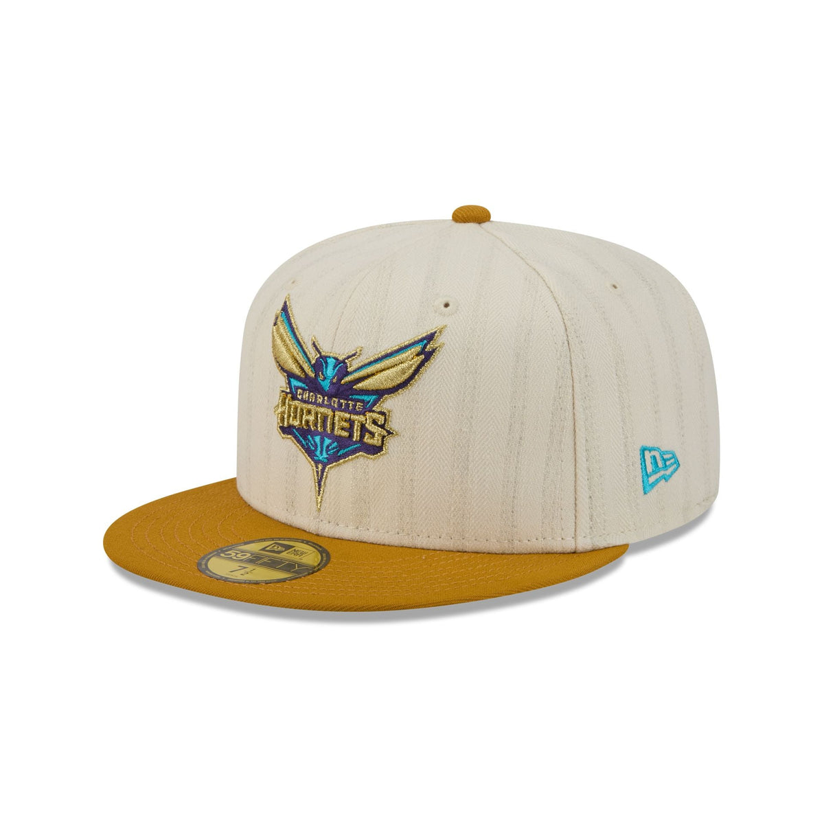 Charlotte Hornets Chrome Herringbone 59FIFTY Fitted Hat