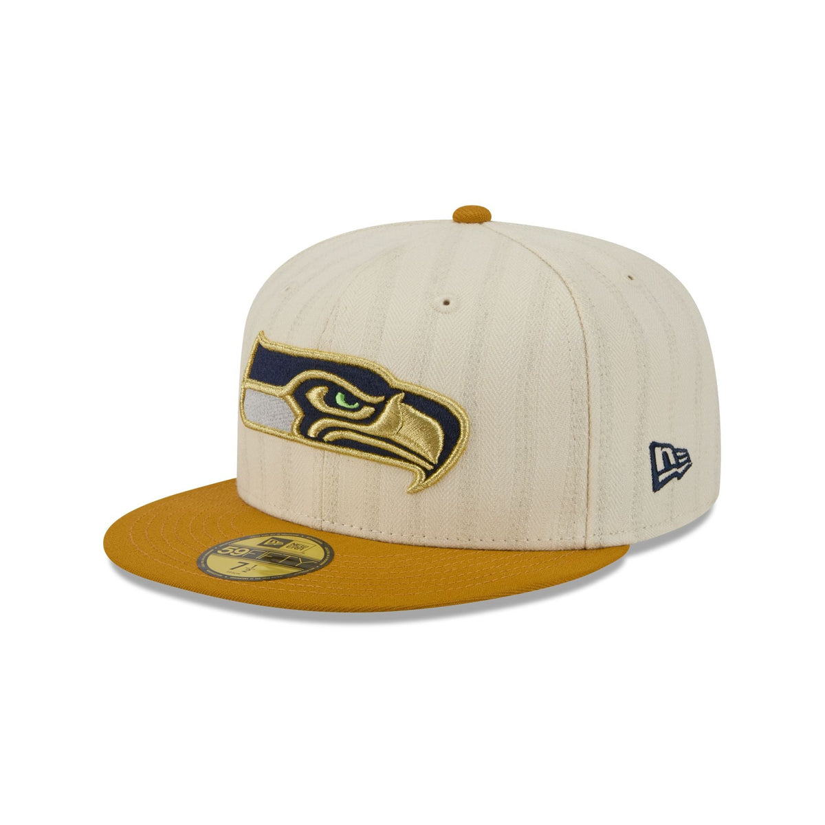 Seattle Seahawks Chrome Herringbone 59FIFTY Fitted Hat