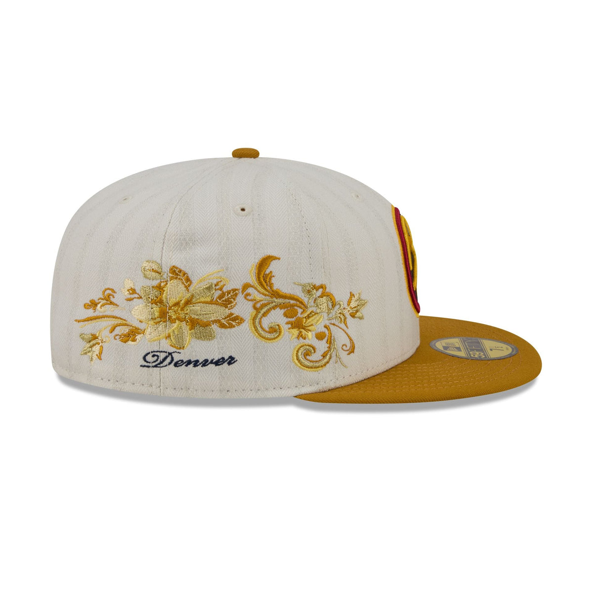 Denver Nuggets Chrome Herringbone 59FIFTY Fitted Hat