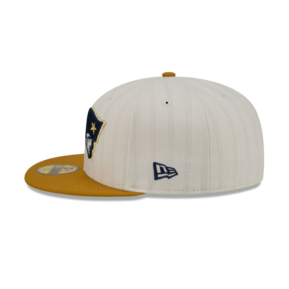 New England Patriots Chrome Herringbone 59FIFTY Fitted Hat