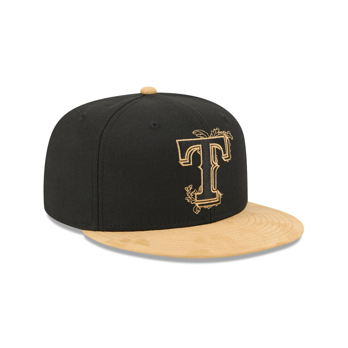 Texas Rangers Black Wool 59FIFTY Fitted Hat