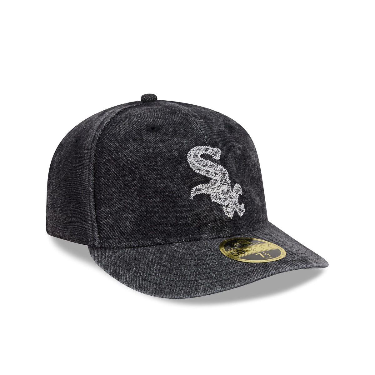 Chicago White Sox Black Denim Low Profile 59FIFTY Fitted Hat