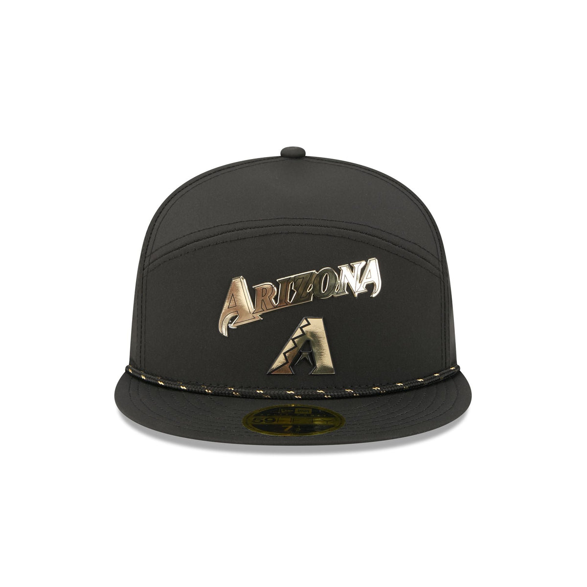 Arizona Diamondbacks Gold Logo Rope Split Panel 59FIFTY Fitted Hat