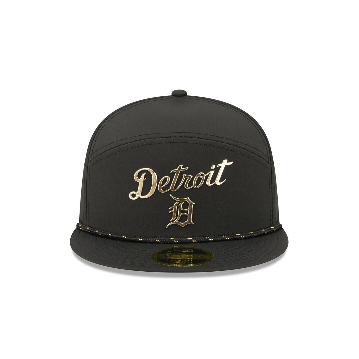 Detroit Tigers Gold Logo Rope Split Panel 59FIFTY Fitted Hat
