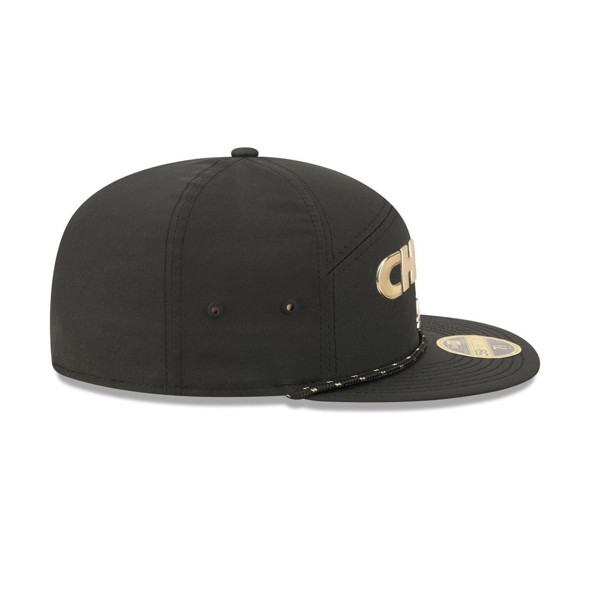 Kansas City Chiefs Gold Logo Rope Split Panel 59FIFTY Fitted Hat
