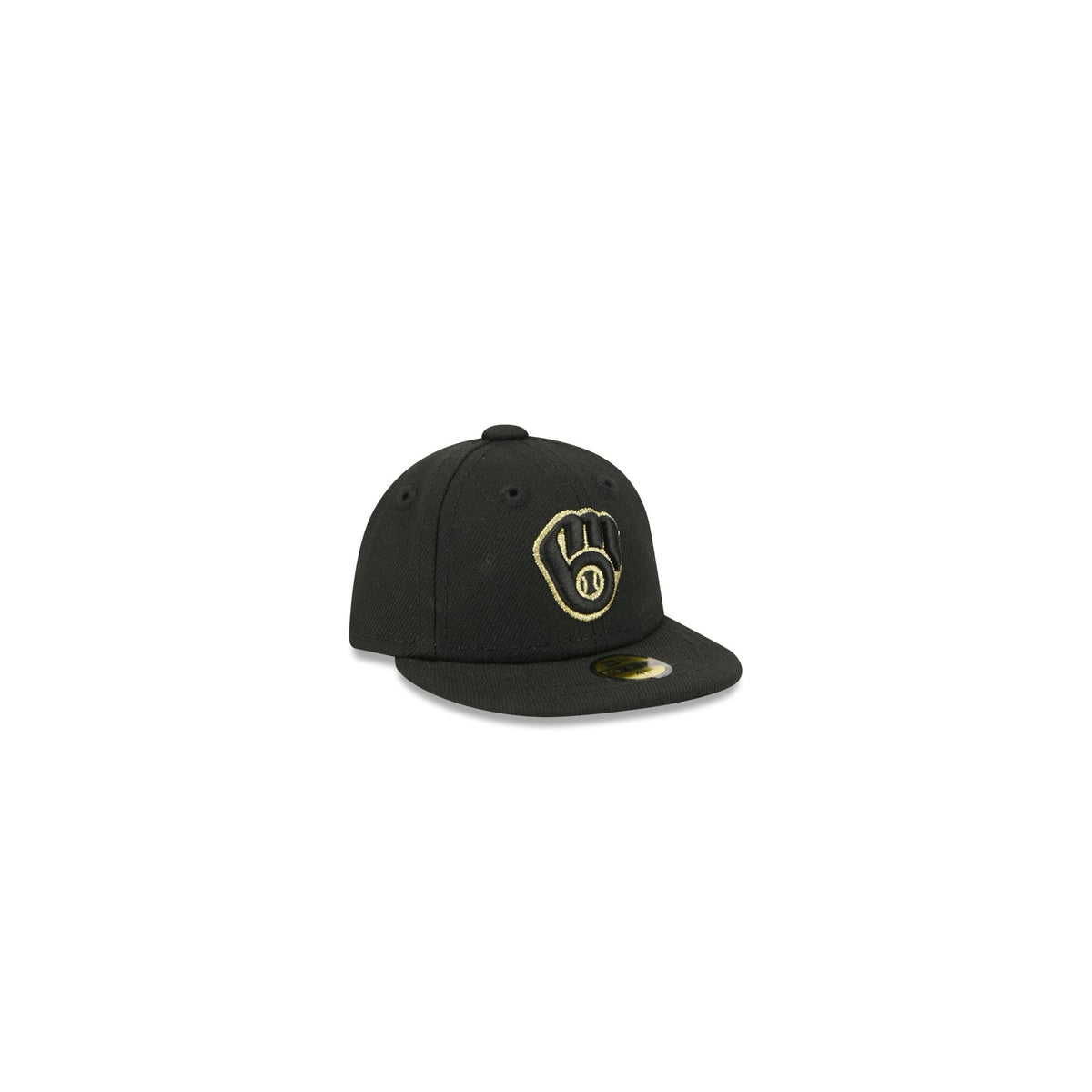 Milwaukee Brewers Gold Logo Mini 59FIFTY Fitted Hat