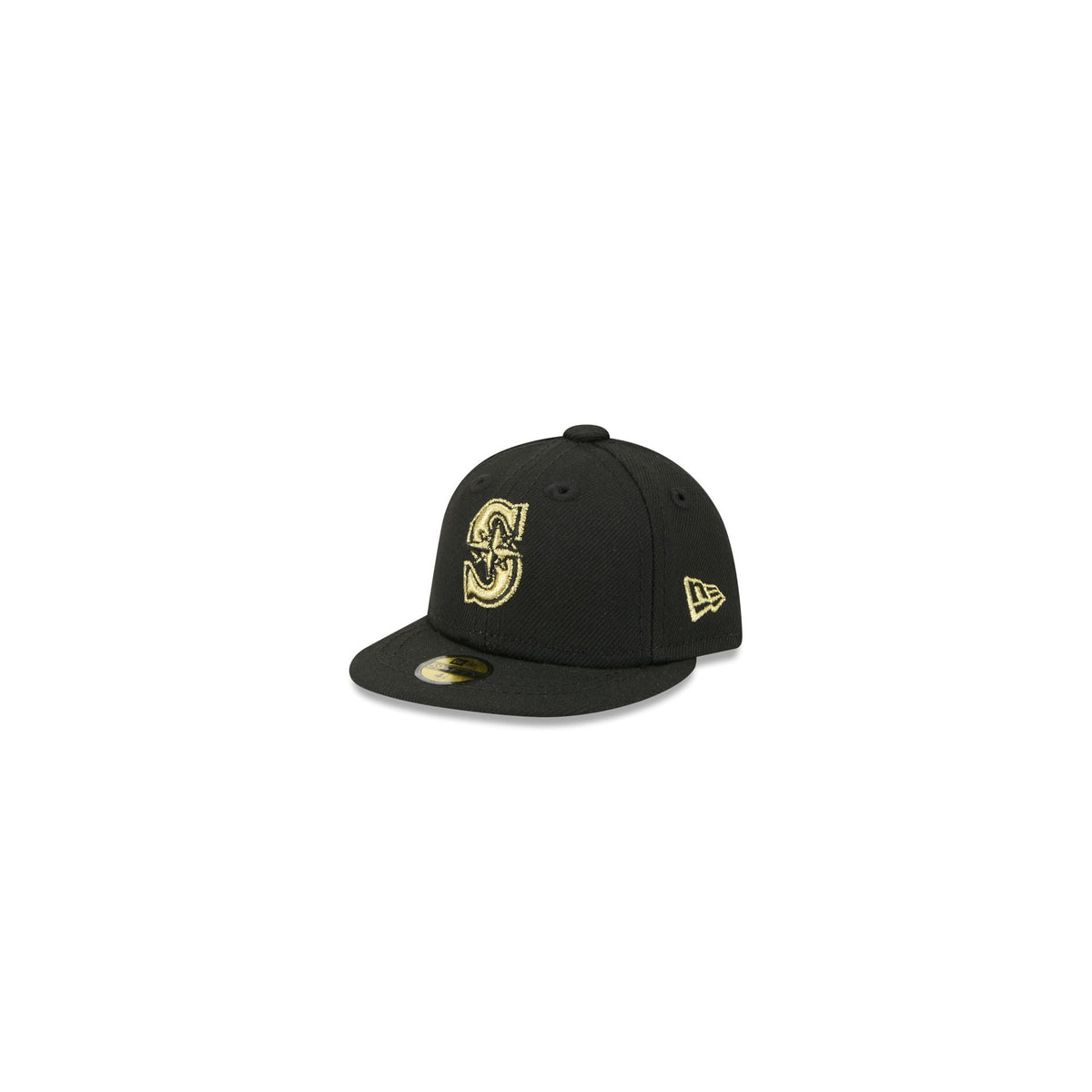 Seattle Mariners Gold Logo Mini 59FIFTY Fitted Hat
