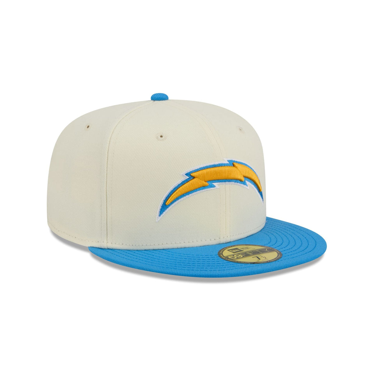 Los Angeles Chargers Chrome White Basic 59FIFTY Fitted Hat