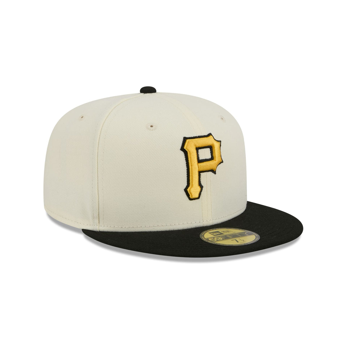 Pittsburgh Pirates Chrome White Basic 59FIFTY Fitted Hat