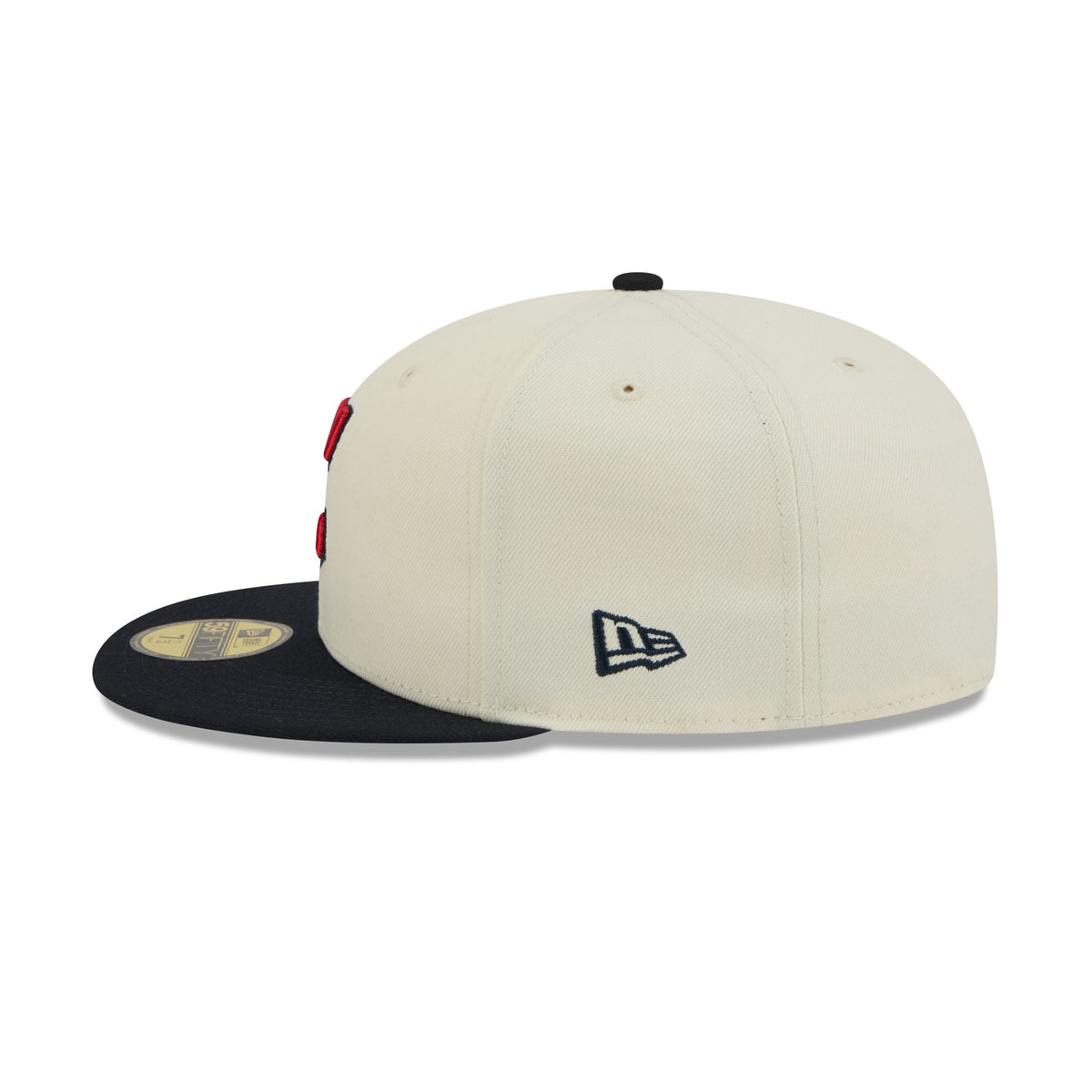 Cleveland Guardians Chrome White Basic 59FIFTY Fitted Hat