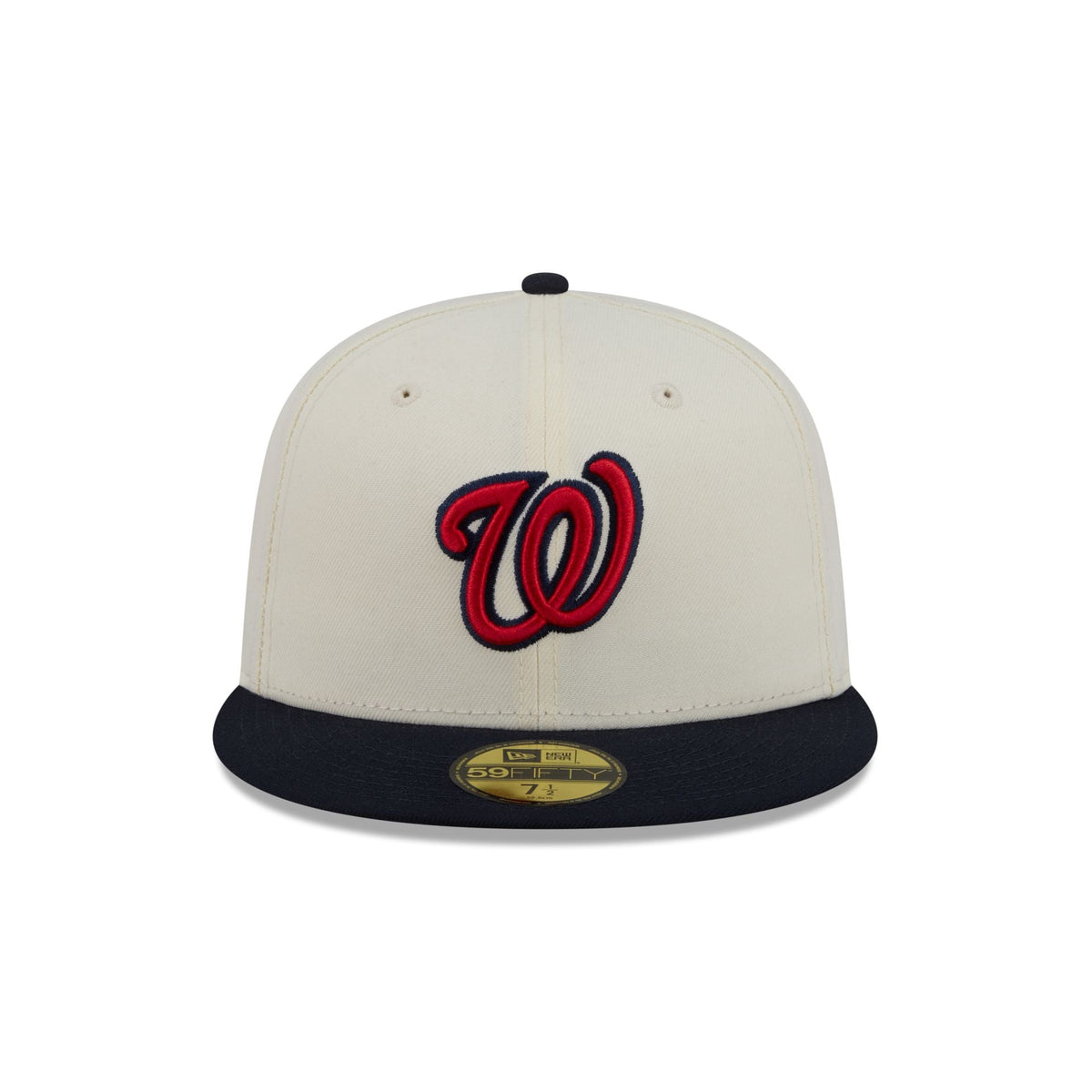 Washington Nationals Chrome White Basic 59FIFTY Fitted Hat