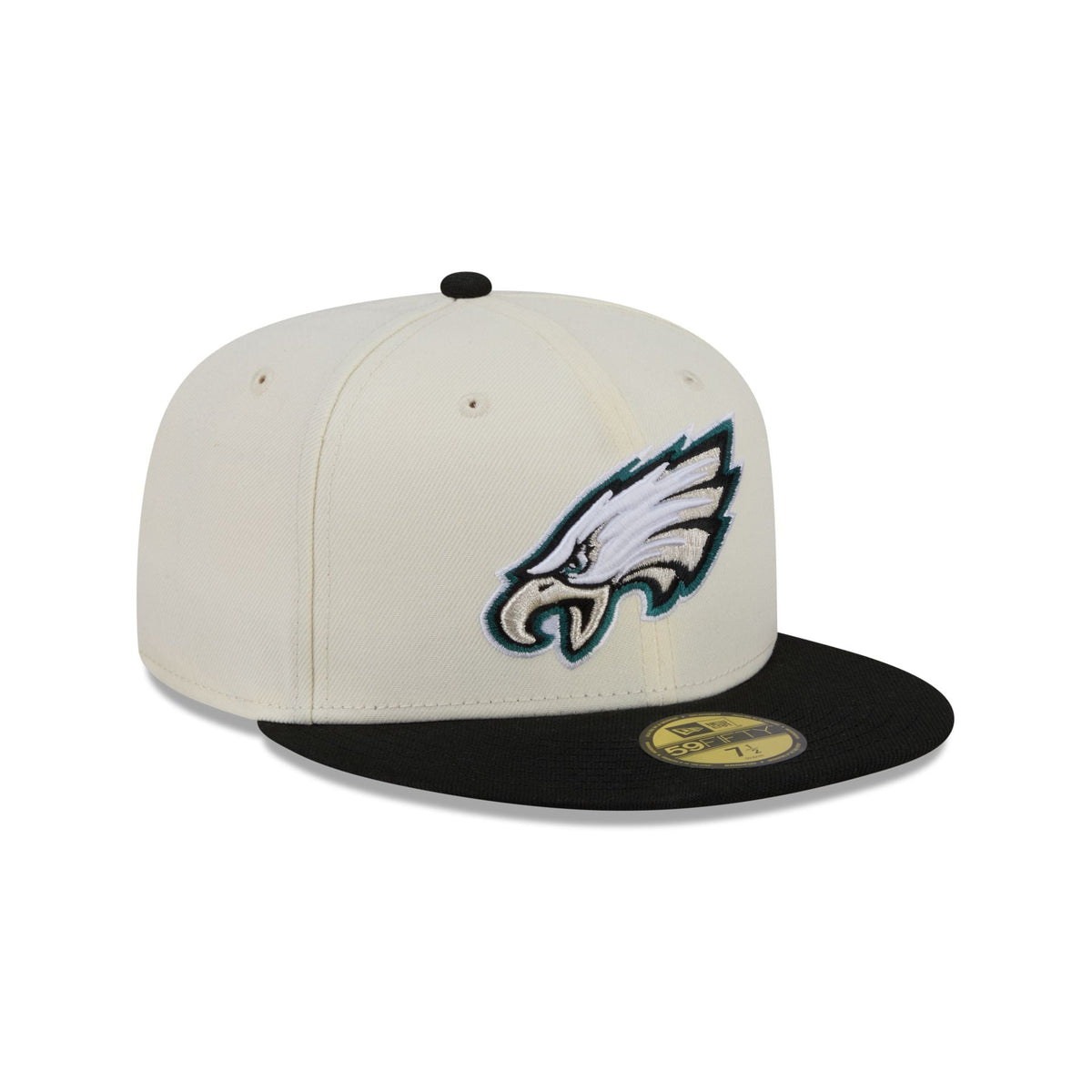 Philadelphia Eagles Chrome White Basic 59FIFTY Fitted Hat
