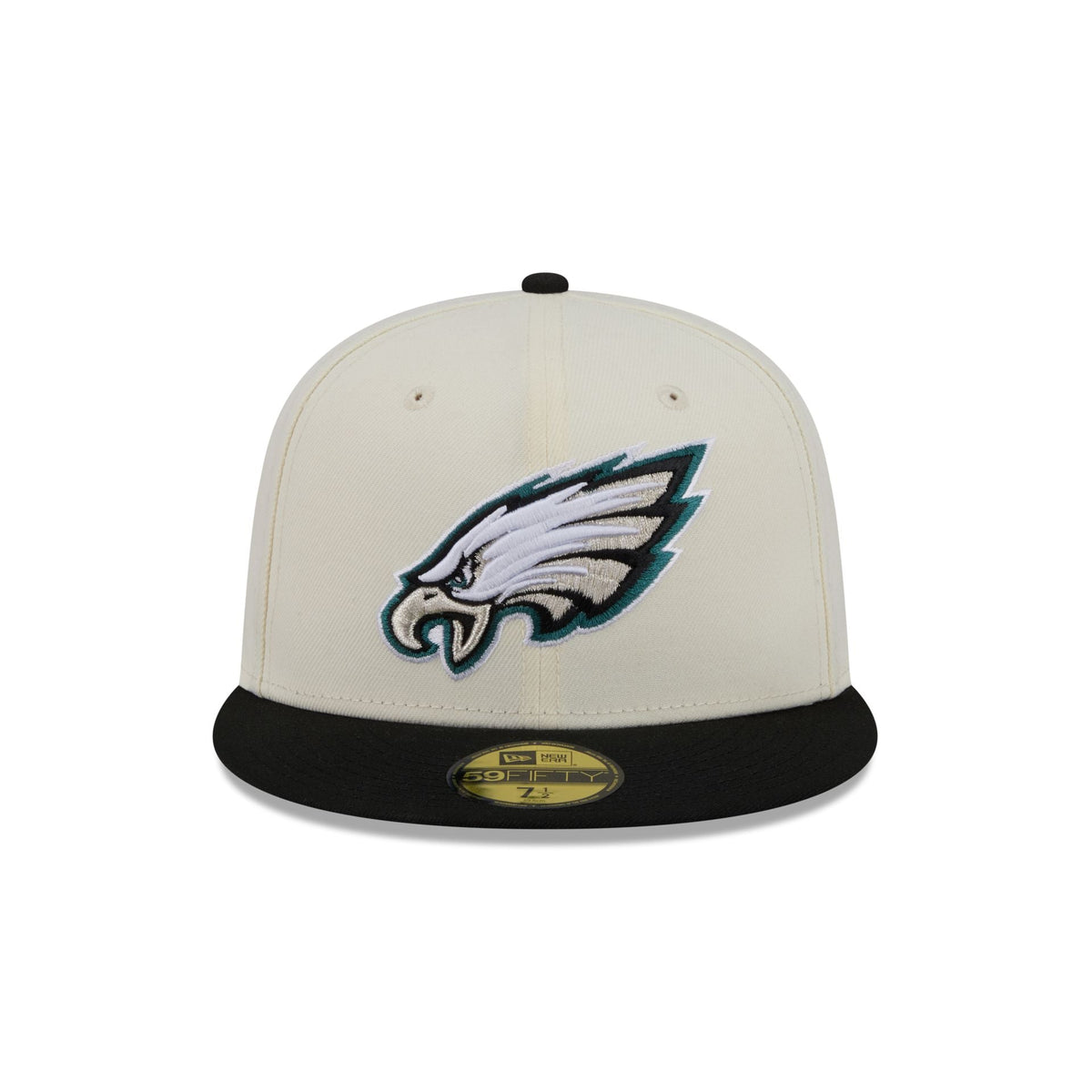 Philadelphia Eagles Chrome White Basic 59FIFTY Fitted Hat