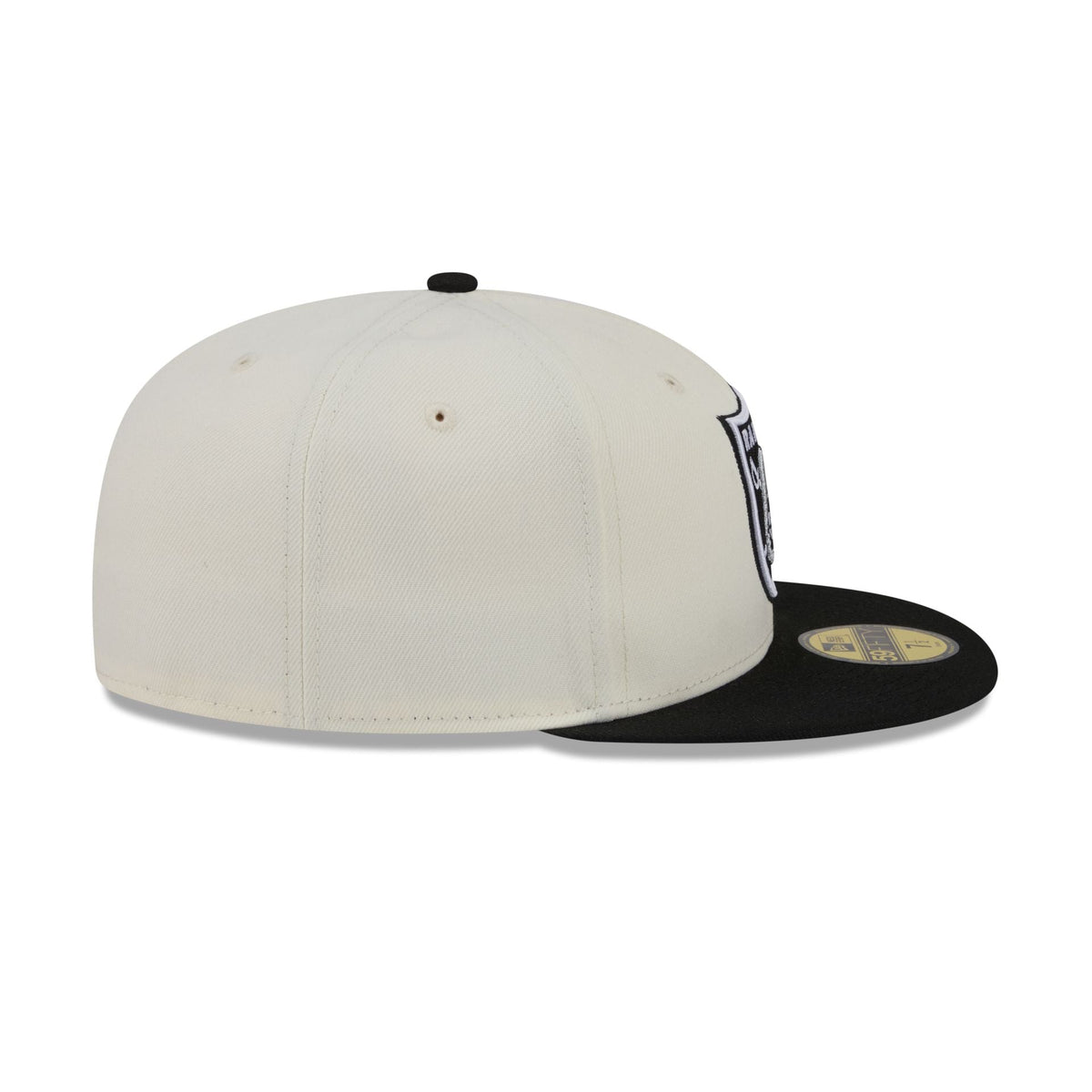 Las Vegas Raiders Chrome White Basic 59FIFTY Fitted Hat