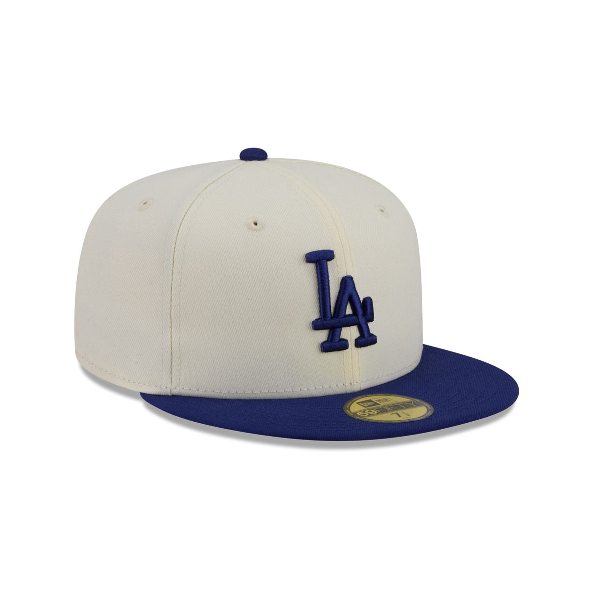 Los Angeles Dodgers Chrome White Basic 59FIFTY Fitted Hat