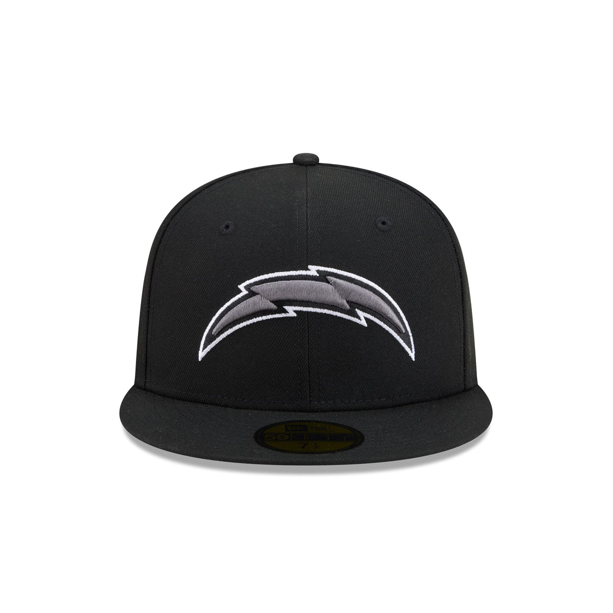Los Angeles Chargers Black and White Basic 59FIFTY Fitted Hat