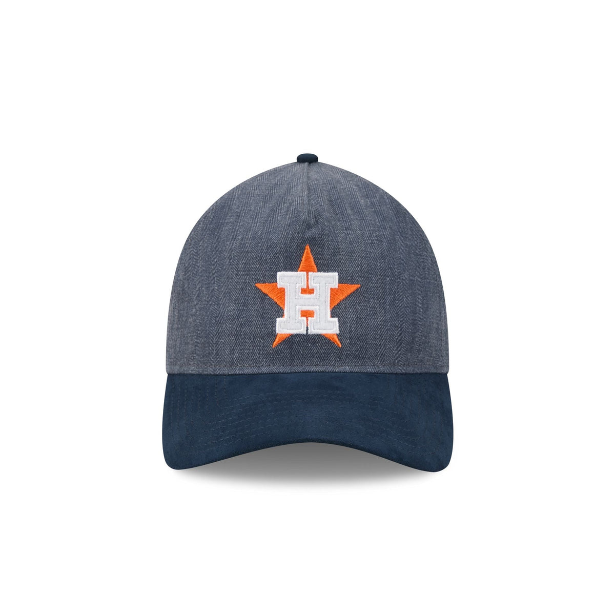 Houston Astros Herringbone Team Colors 9TWENTY A-Frame Adjustable Hat