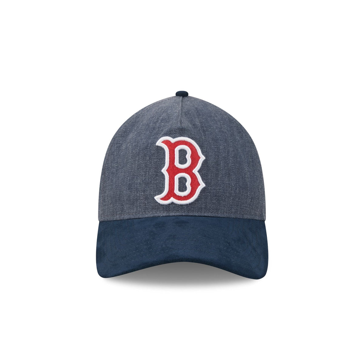 Boston Red Sox Herringbone Team Colors 9TWENTY A-Frame Adjustable Hat