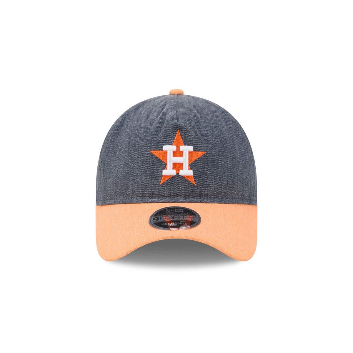 Houston Astros Herringbone Team Colors 9FORTY A-Frame Adjustable Hat