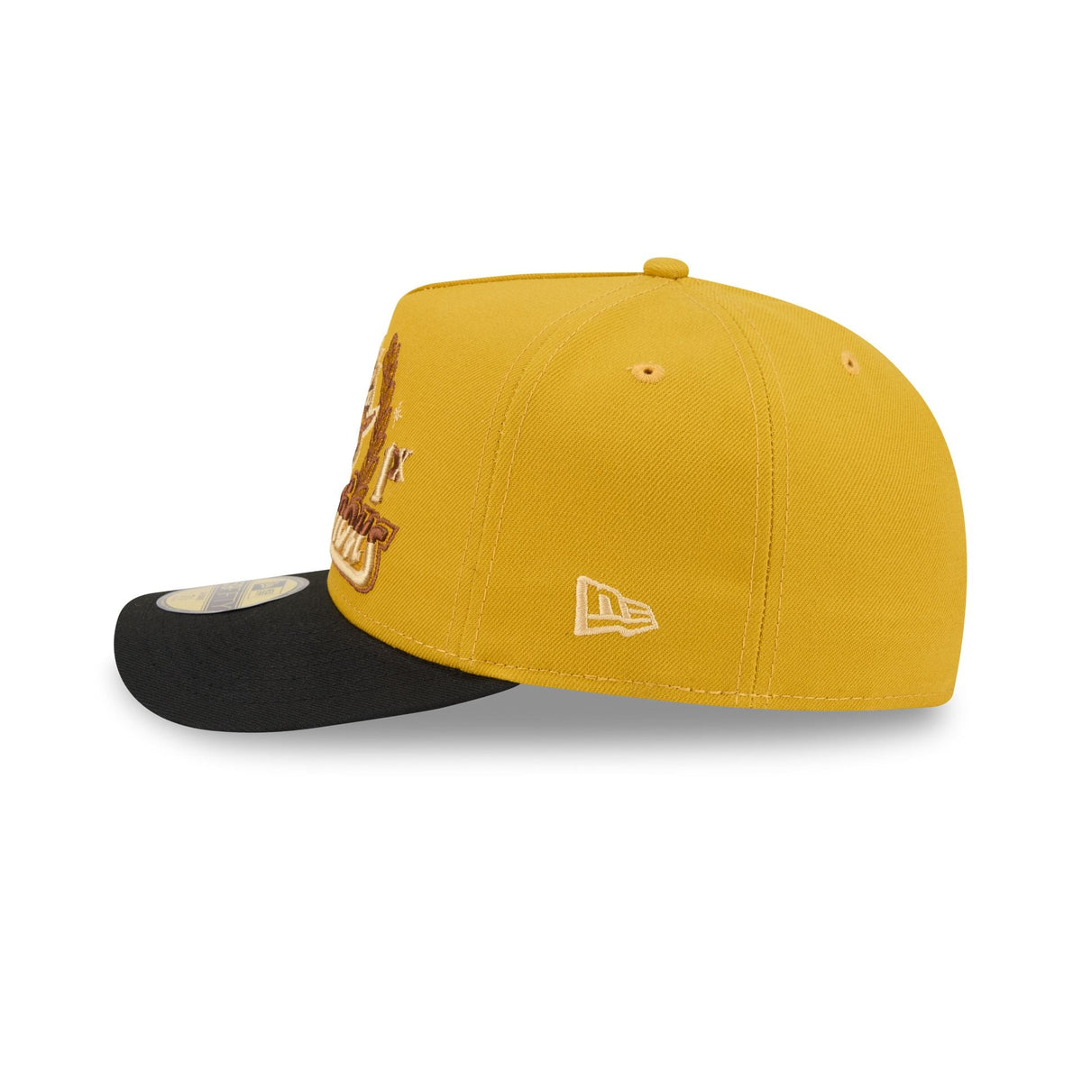 Just Caps Hardwood Classics Trophy Yellow Toronto Raptors 59FIFTY A-Frame Fitted Hat