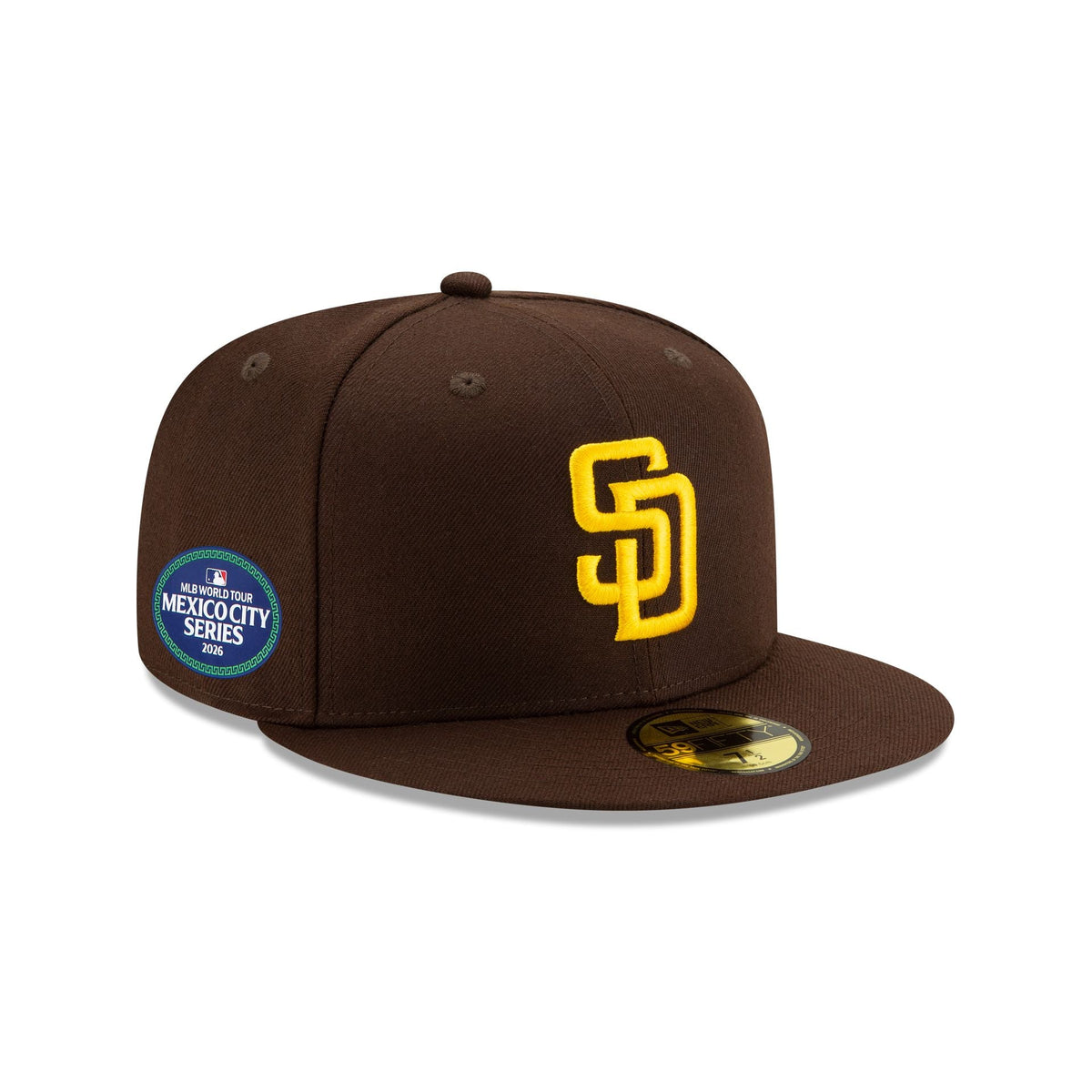San Diego Padres 2026 MLB World Tour Mexico City Series Sidepatch 59FIFTY Fitted Hat