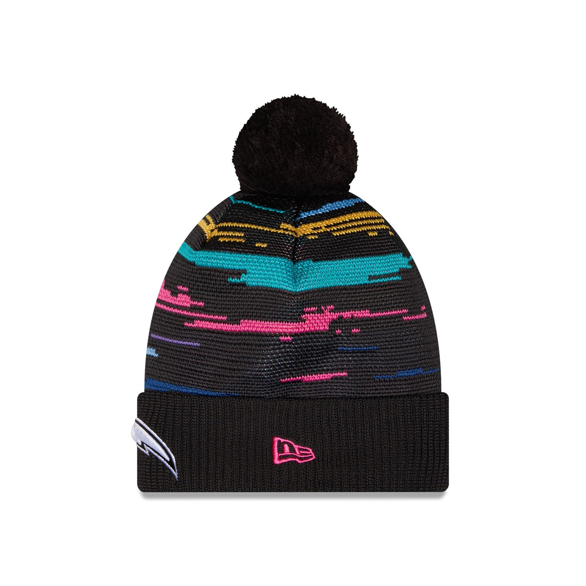 Los Angeles Chargers 2026 Crucial Catch Pom Knit Hat