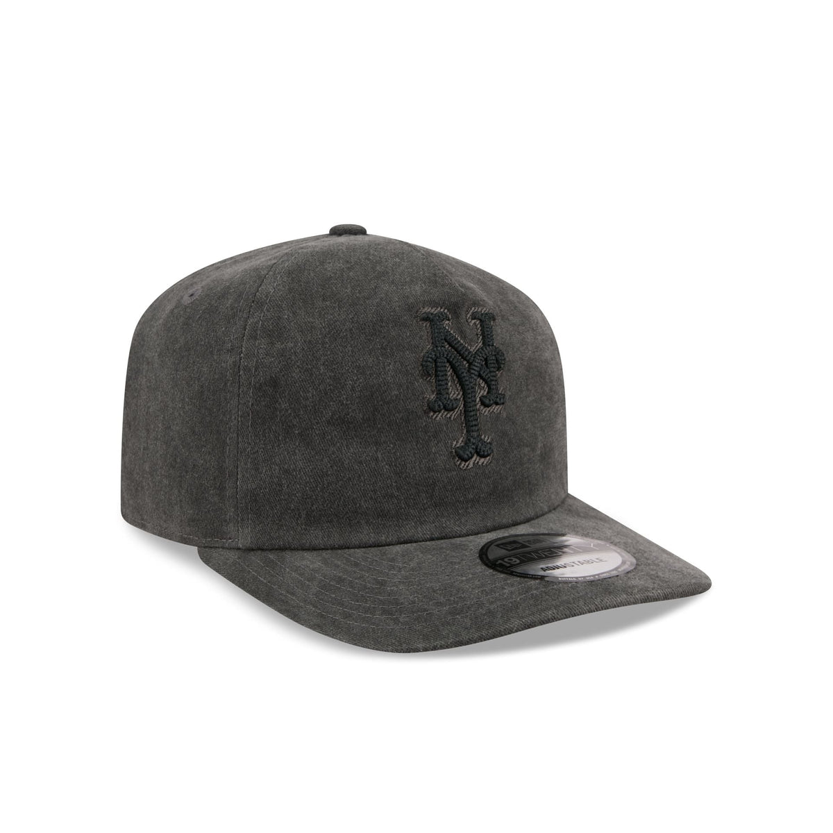 New York Mets Black Pigment Dye 19TWENTY Snapback Hat