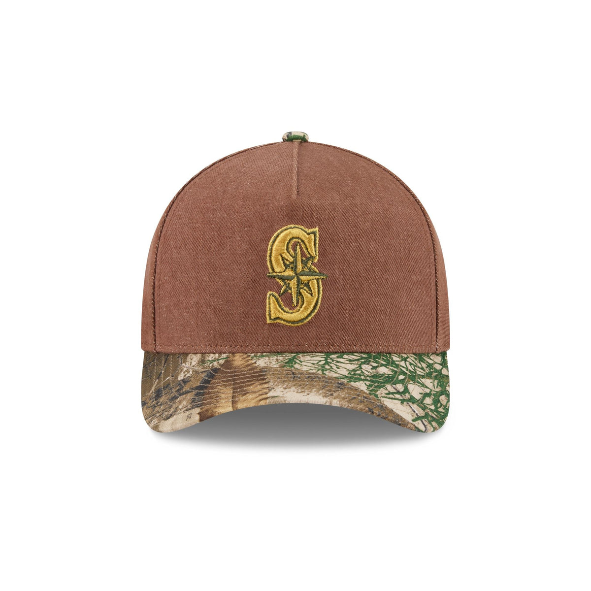 Seattle Mariners Camo Twill 9FORTY M-Crown A-Frame Snapback Hat