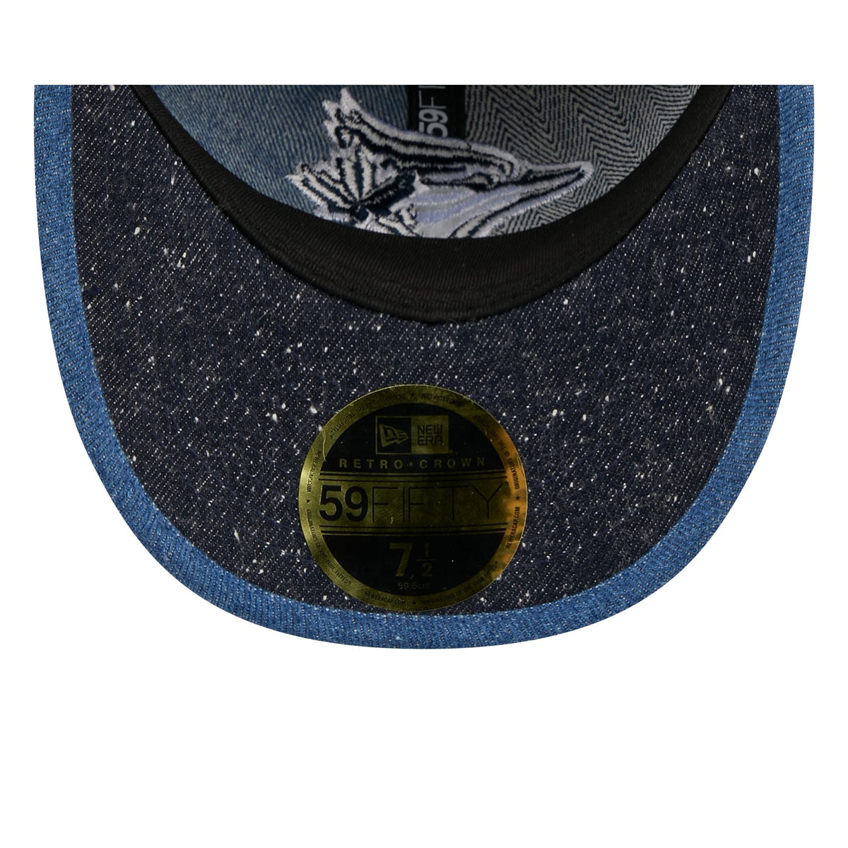 Toronto Blue Jays Multi-Panel Denim Retro Crown 59FIFTY Fitted Hat