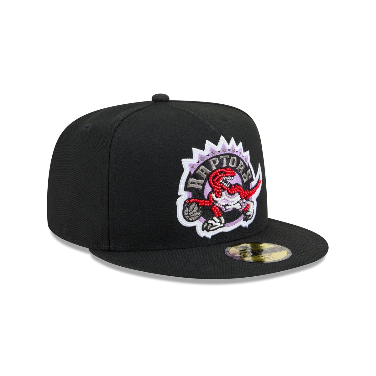 Just Caps Beaded Toronto Raptors 59FIFTY A-Frame Fitted Hat