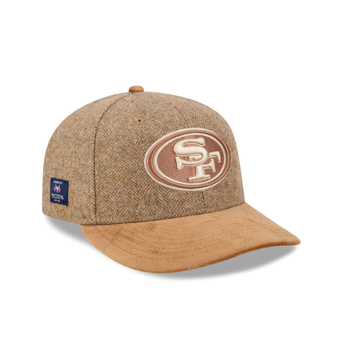 San Francisco 49ers Moon Brisbane Moss Brown Visor 59FIFTY Fitted Hat
