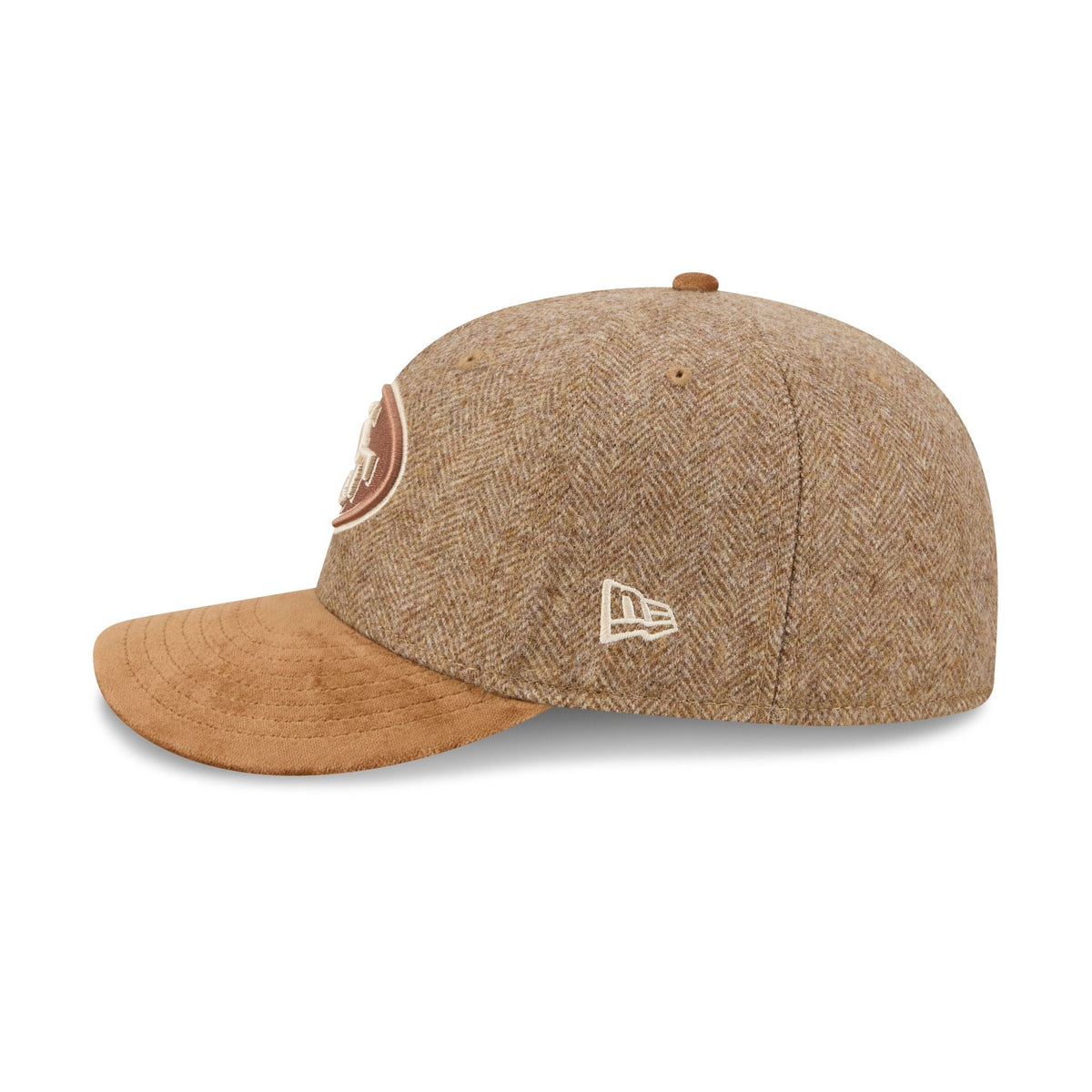 San Francisco 49ers Moon Brisbane Moss Brown Visor 59FIFTY Fitted Hat